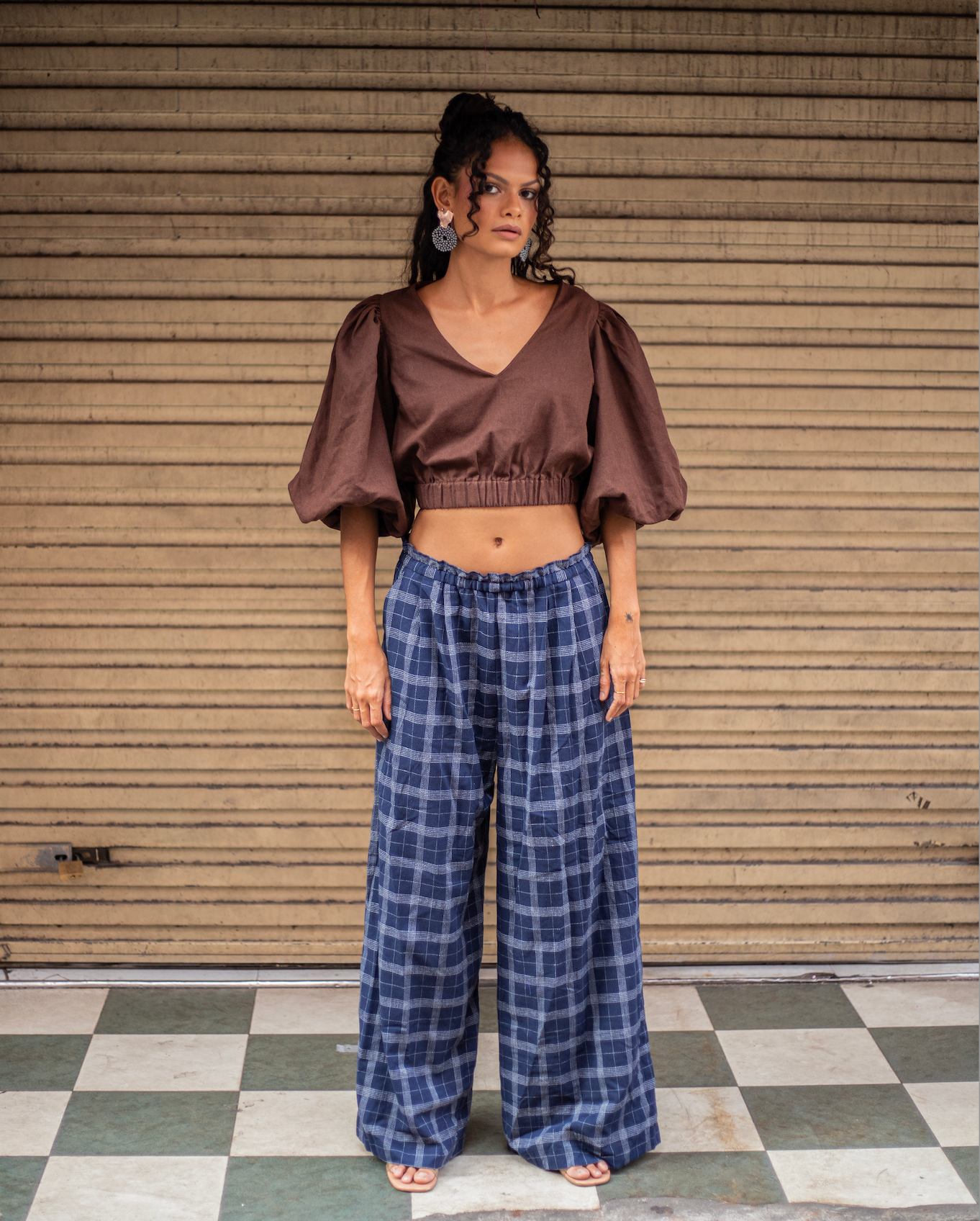 LOLA  ELASTIC WAIST WIDE LEG LINEN PANTS – ileanathelabel