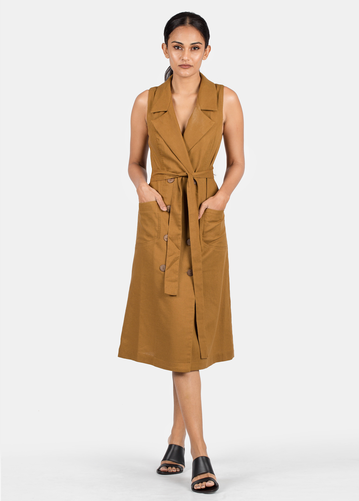 MAROOBA SLEEVELESS MIDI DRESS