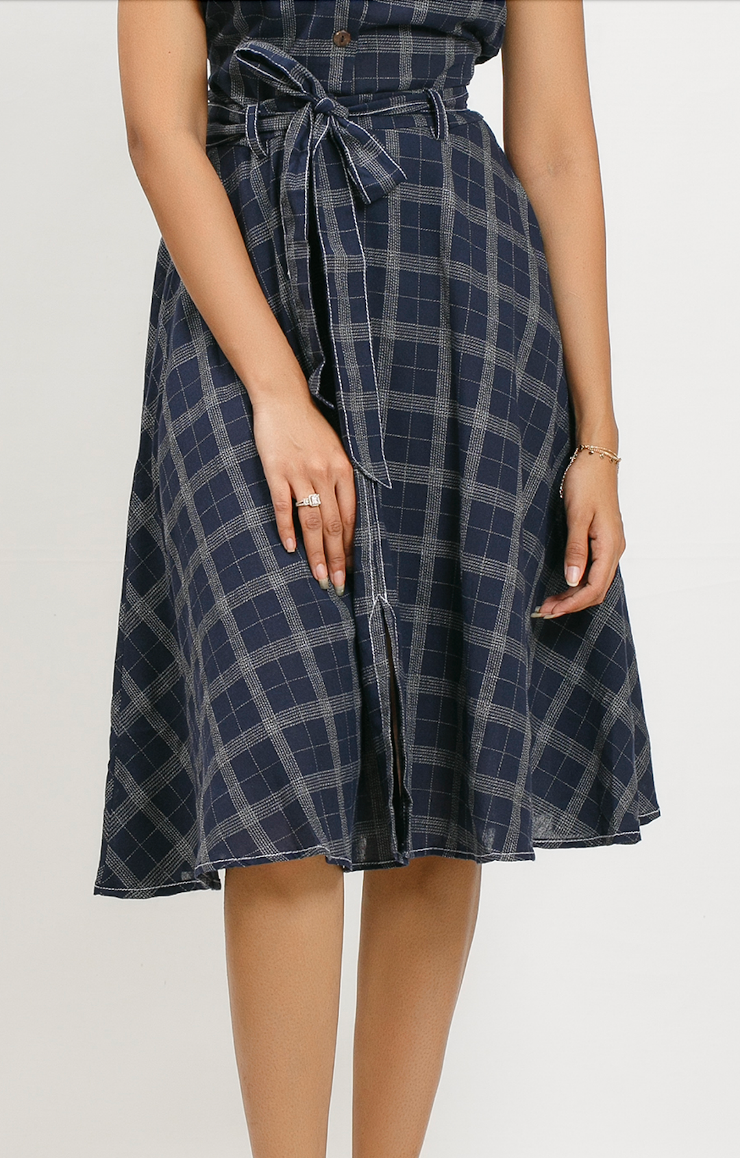 LUANA MIDI LINEN BLEND SKIRT