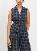 AMARO SLEEVELESS LINEN TOP
